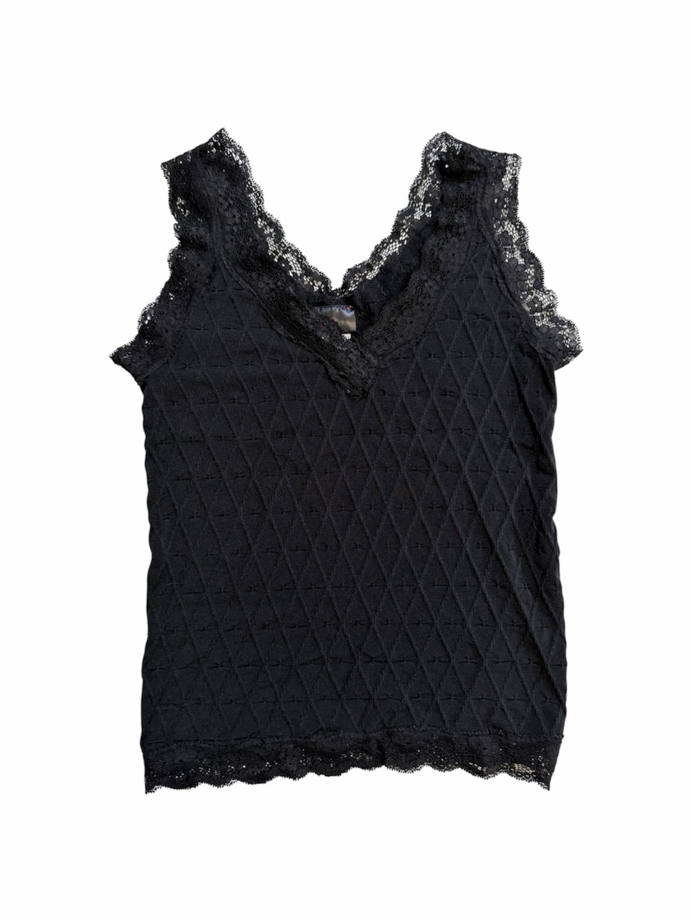 Black Lace Tank Top